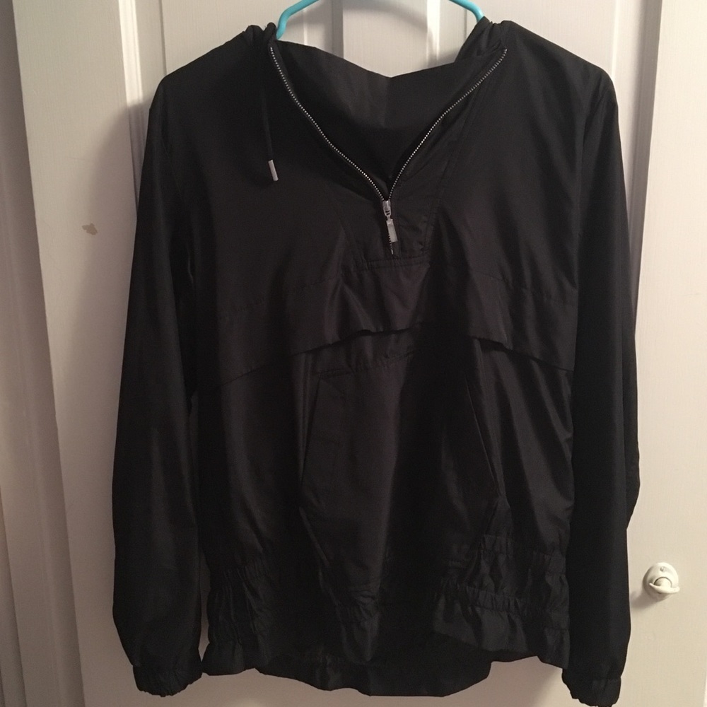 Abercrombie black windbreaker